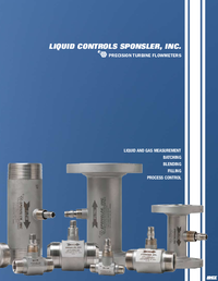 Thumbnail of document Data Sheet - Precision Turbine Flowmeter Series
